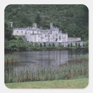 Kylemore Abbey, Connemara, County Galway, Square Sticker