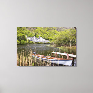Kylemore Abbey, Ireland. Kylemore Abbey is Canvas Print