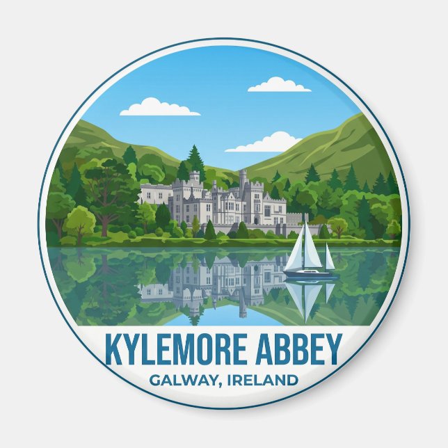 Kylemore Abbey Ireland Magnet (Front)