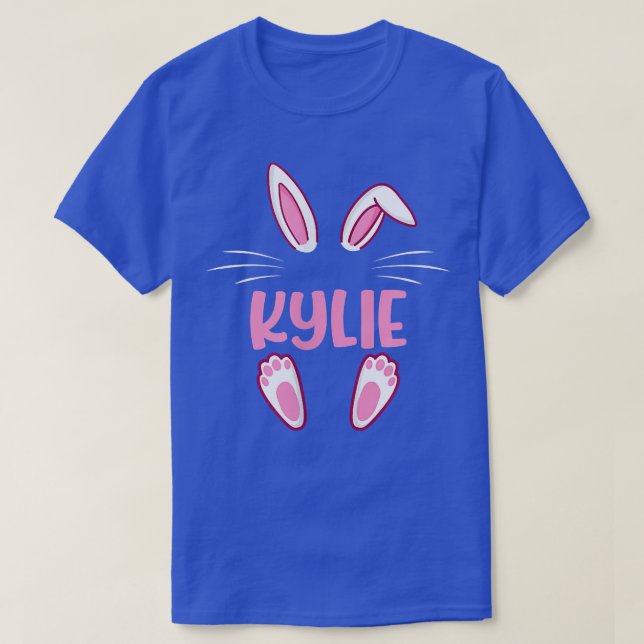 KYLIE Easter Bunny Funny Novelty Womens Custom Nam T-Shirt (Design Front)