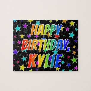 "KYLIE" First Name, Fun "HAPPY BIRTHDAY" Jigsaw Puzzle