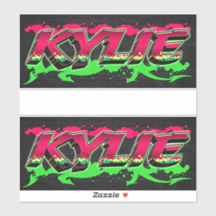 Kylie First Name Graffiti Sticker