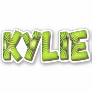 Kylie Name Kiwi Design Sticker