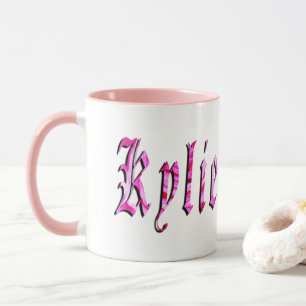 Kylie, Name, Logo Ringer Combo Coffee Mug. Mug
