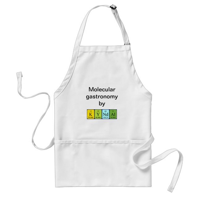 Kyndal periodic table name apron (Front)