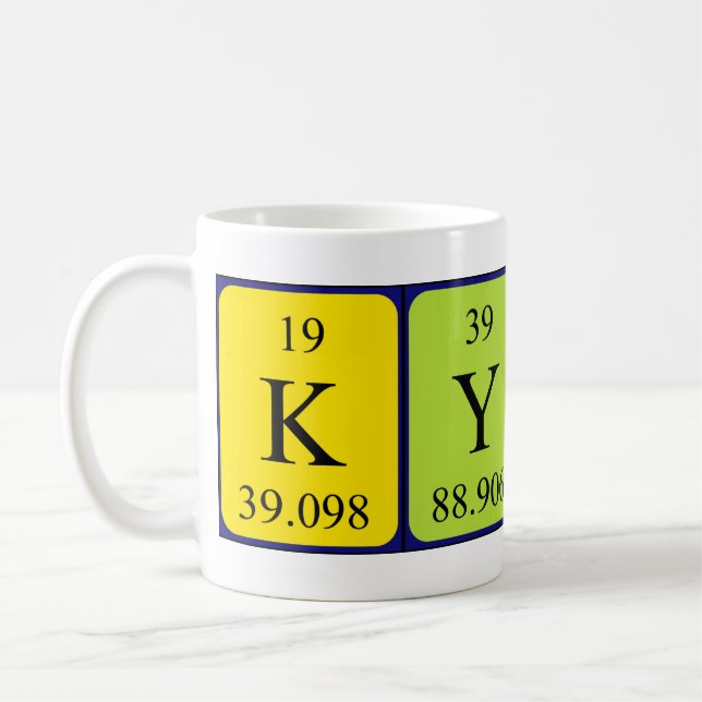 Kyndal periodic table name mug (Left)