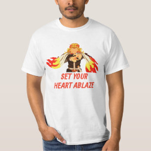 kyojuro rengoku ser your heart ablaze T-Shirt