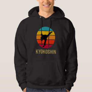 Kyokoshin Karate Vintage Sunset  Martial Arts Styl Hoodie