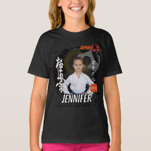 Kyokushin Girl Black Belt Personalised Team T-Shirt