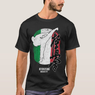 Kyokushin Italy Karate Italian flag Kyokushinkai D T-Shirt