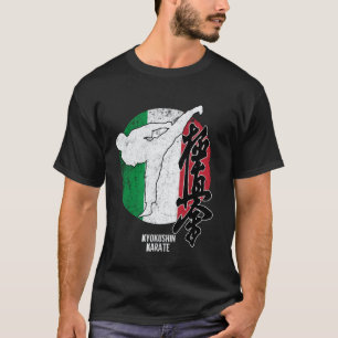Kyokushin Italy Karate Italian flag Kyokushinkai D T-Shirt
