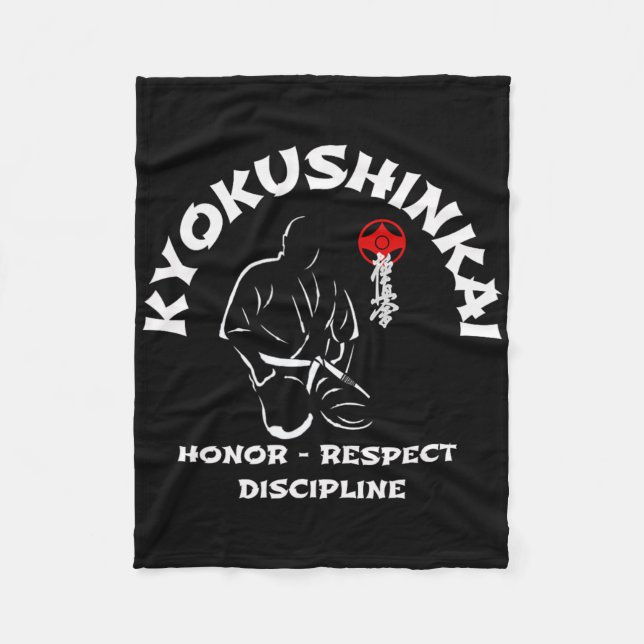 Kyokushin Karate1  Fleece Blanket (Front)