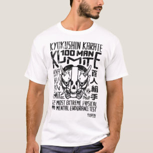 Kyokushin Karate 100 Man Kumite - Black Design -  T-Shirt