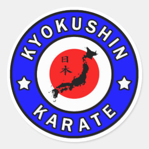Kyokushin Karate Classic Round Sticker