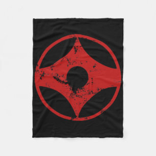 Kyokushin Karate Distressed Ck Print Karate Gi Fleece Blanket
