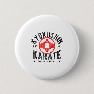 Kyokushin Karate Do Martial Arts Japan Tokyo Vinta 6 Cm Round Badge
