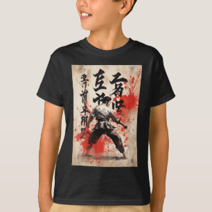 Kyokushin Karate Japanese Calligraphy Martial Arts T-Shirt