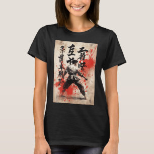Kyokushin Karate Japanese Calligraphy Martial Arts T-Shirt