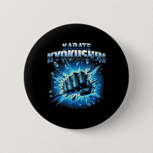 Kyokushin Karate Kyokushinkai Oyama Discipline Res 6 Cm Round Badge