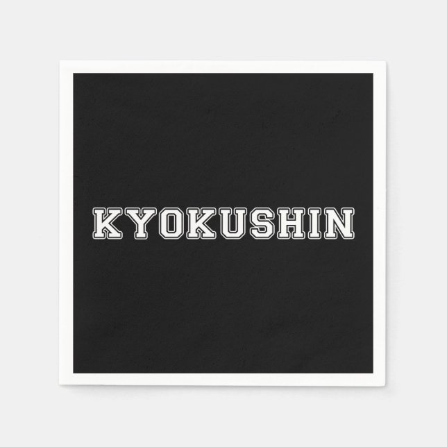 Kyokushin Karate Napkin (Front)