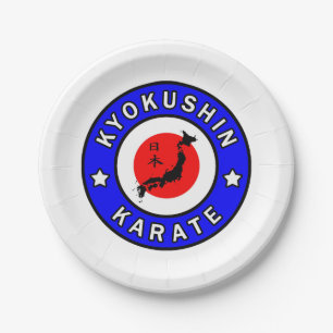 Kyokushin Karate Paper Plate