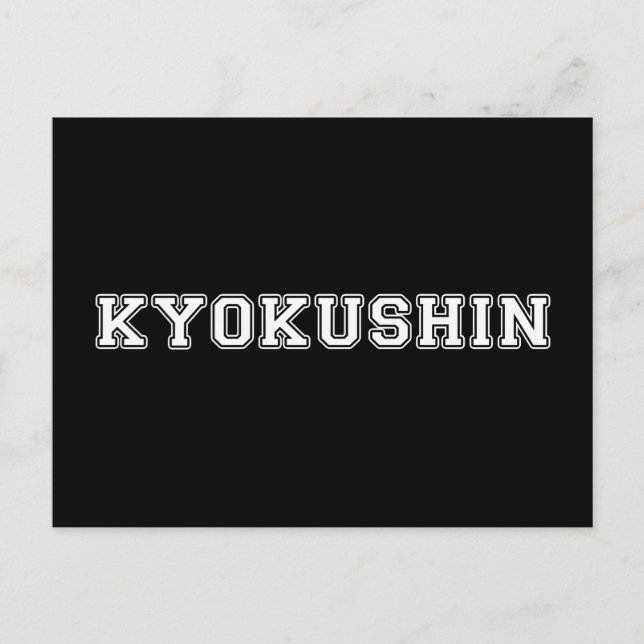 Kyokushin Karate Postcard (Front)