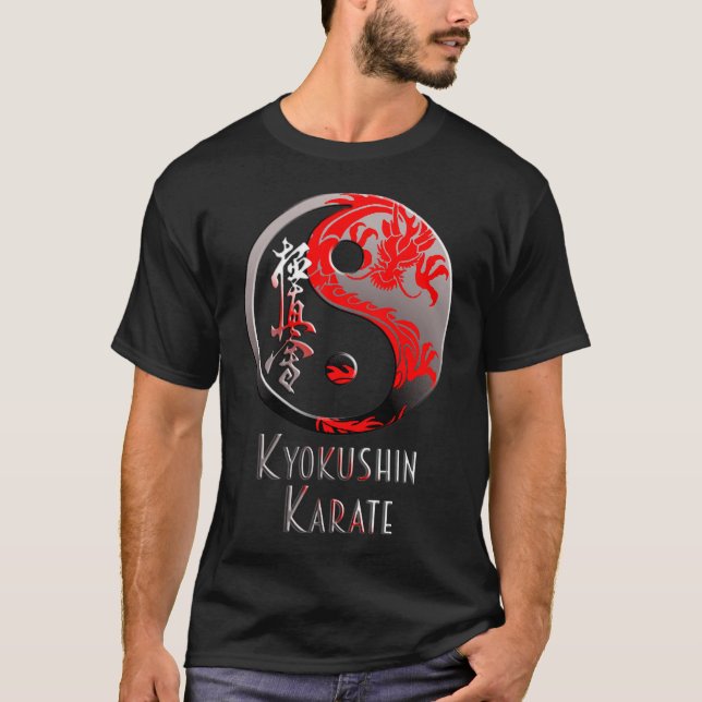 Kyokushin Karate Red Dragon - Martial Arts Budo T-Shirt (Front)