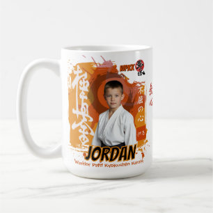 Kyokushin Karate Student Personalised Photo Coffee Mug