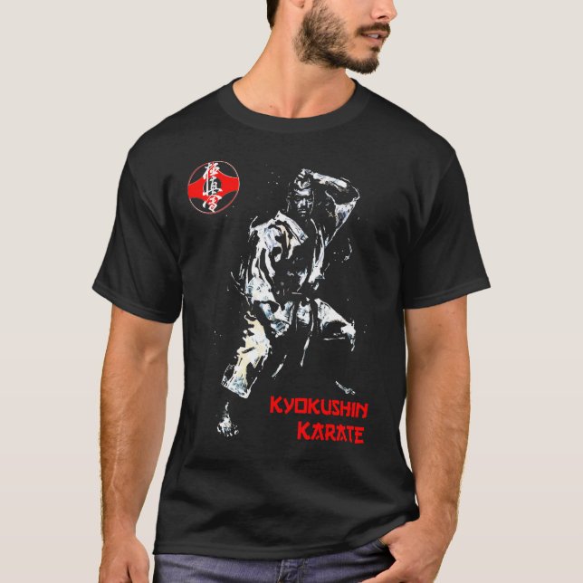 Kyokushin Karateka by Zanshin-Art Karate T-Shirt (Front)