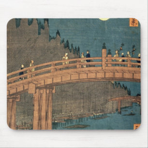 Kyoto bridge by moonlight mouse mat