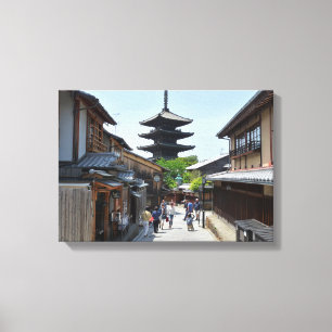 Kyoto Gion Japan Poster Canvas Print
