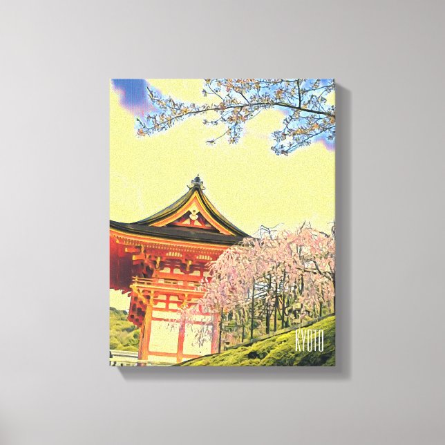 Kyoto Japan Cherry Blossom travel photography Canvas Print (Front)