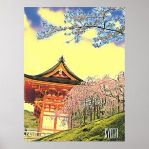 Kyoto Japan Cherry Blossom travel photography Poster