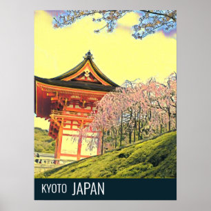 Kyoto Japan Cherry Blossom travel photography Poster