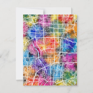 Kyoto Japan City Map Postcard