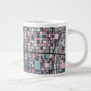 Kyoto Japan Map Large Coffee Mug