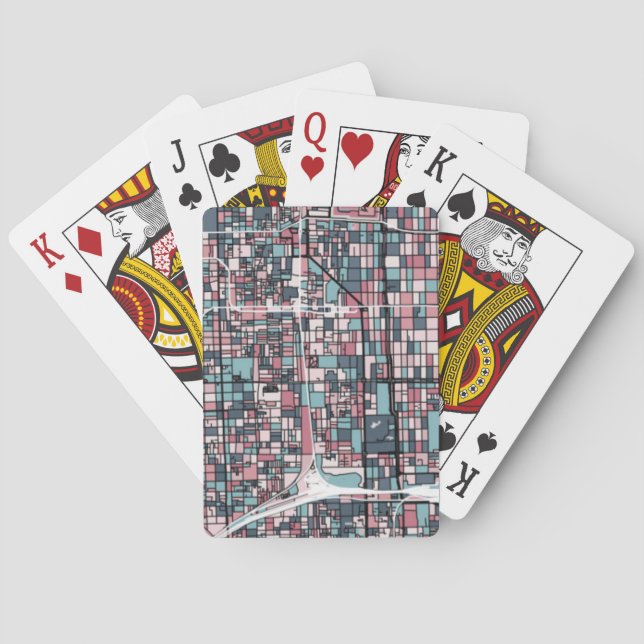Kyoto Japan Map Playing Cards (Back)