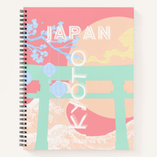 Kyoto Japan Pastel Travel Art Notebook