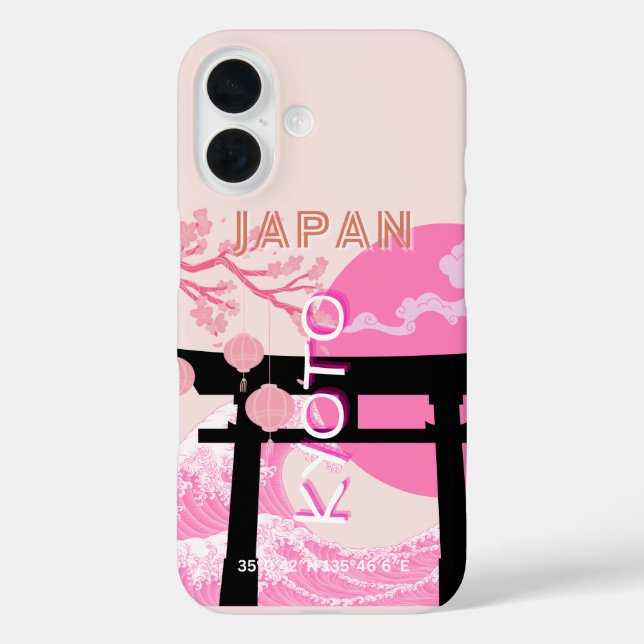 Kyoto Japan Pink Travel Art Case-Mate iPhone Case (Back)