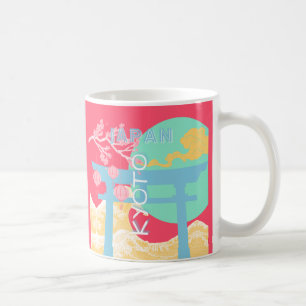 Kyoto Japan Retro Travel Art Coffee Mug