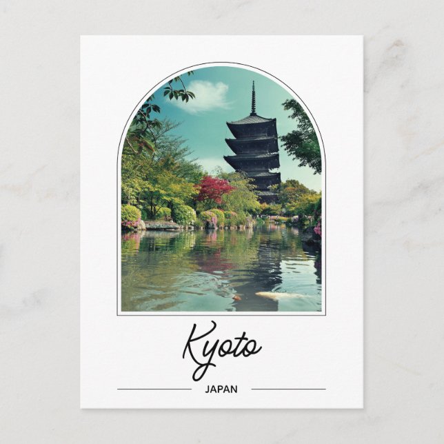 Kyoto Japan Toji Temple Postcard (Front)