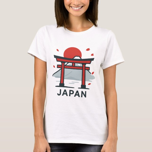 Kyoto Japan Torii Gate T-Shirt | Japanese Travel (Front)