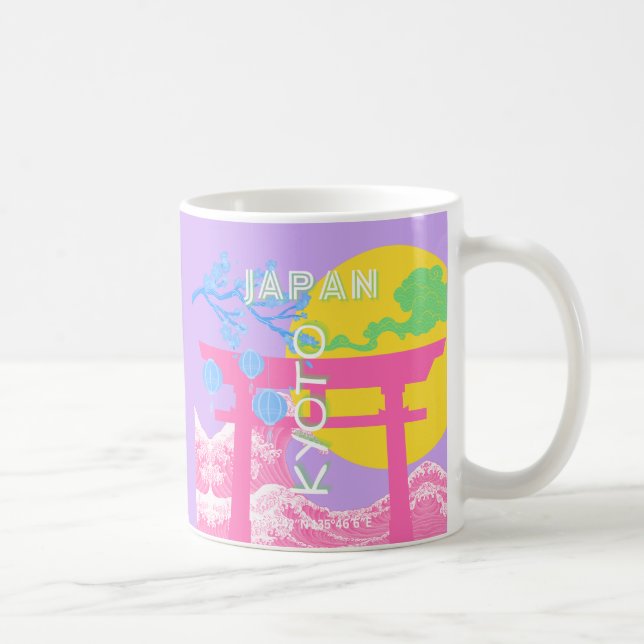 Kyoto Japan Travel Art Coffee Mug (Right)