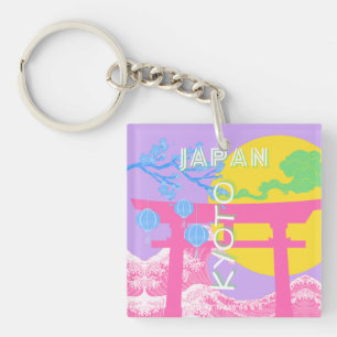 Kyoto Japan Travel Art Key Ring