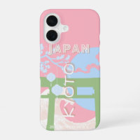 Kyoto Japan Travel Art, Pastel Travel Art