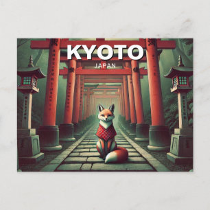 Kyoto Japan Travel Fushimi Inari Taisha Postcard