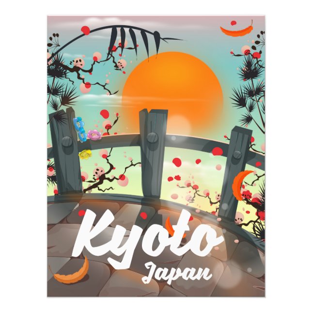 Kyoto Japan travel poster (Front)