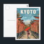 Kyoto Japan Vintage Famous Travel Place Postcard<br><div class="desc">Kyoto Japan Vintage Famous Travel Place</div>