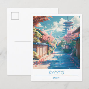 Kyoto Japan Vintage Travel Postcard