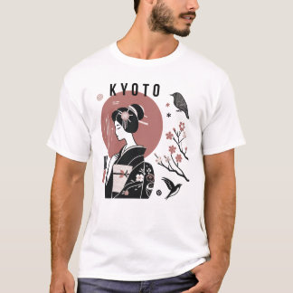 Kyoto Japanese Woman design T-Shirt
